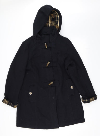 George Womens Black   Overcoat Coat Size 10