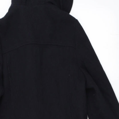 George Womens Black   Overcoat Coat Size 10