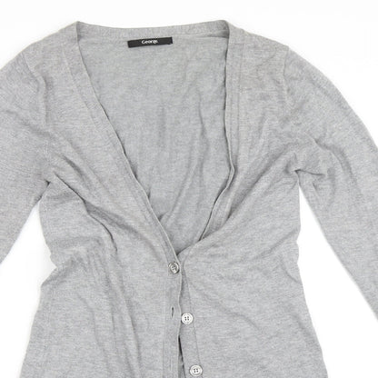 George Womens Grey   Cardigan Jumper Size 8