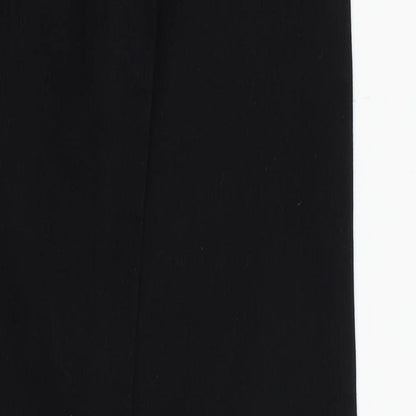 Womens UK Size 8 Preworn Regular Fit Straight Black Jeans