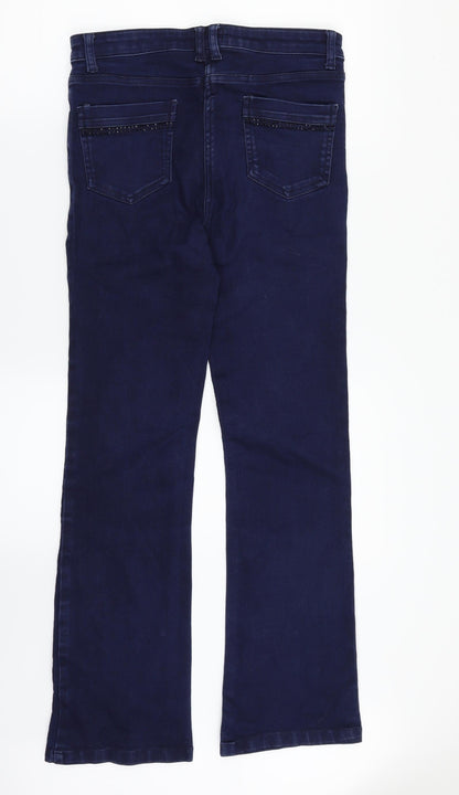 Soon Womens Blue  Denim Straight Jeans Size 12 L29 in