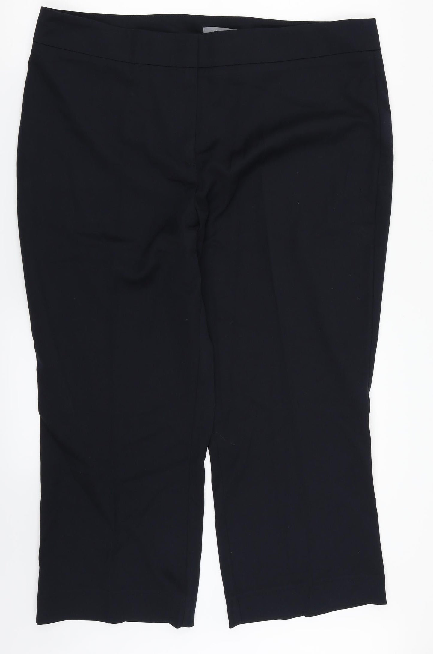Womens UK Size 18 Principles Regular Fit Dress Pants Black Trousers