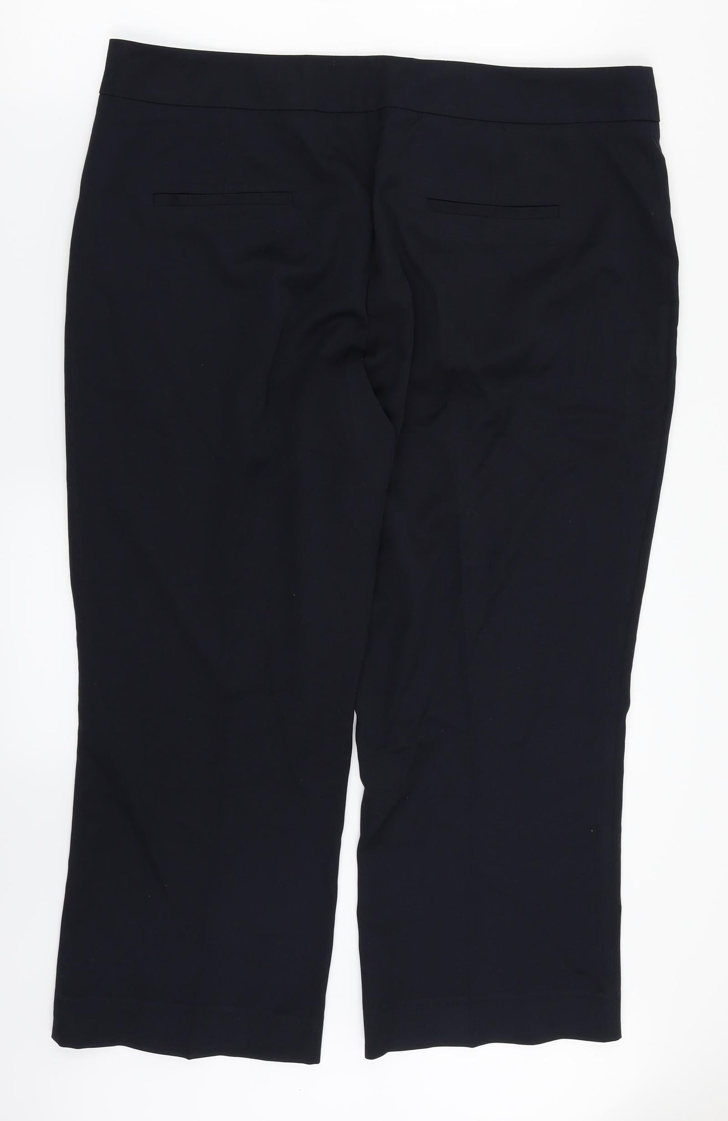 Womens UK Size 18 Principles Regular Fit Dress Pants Black Trousers