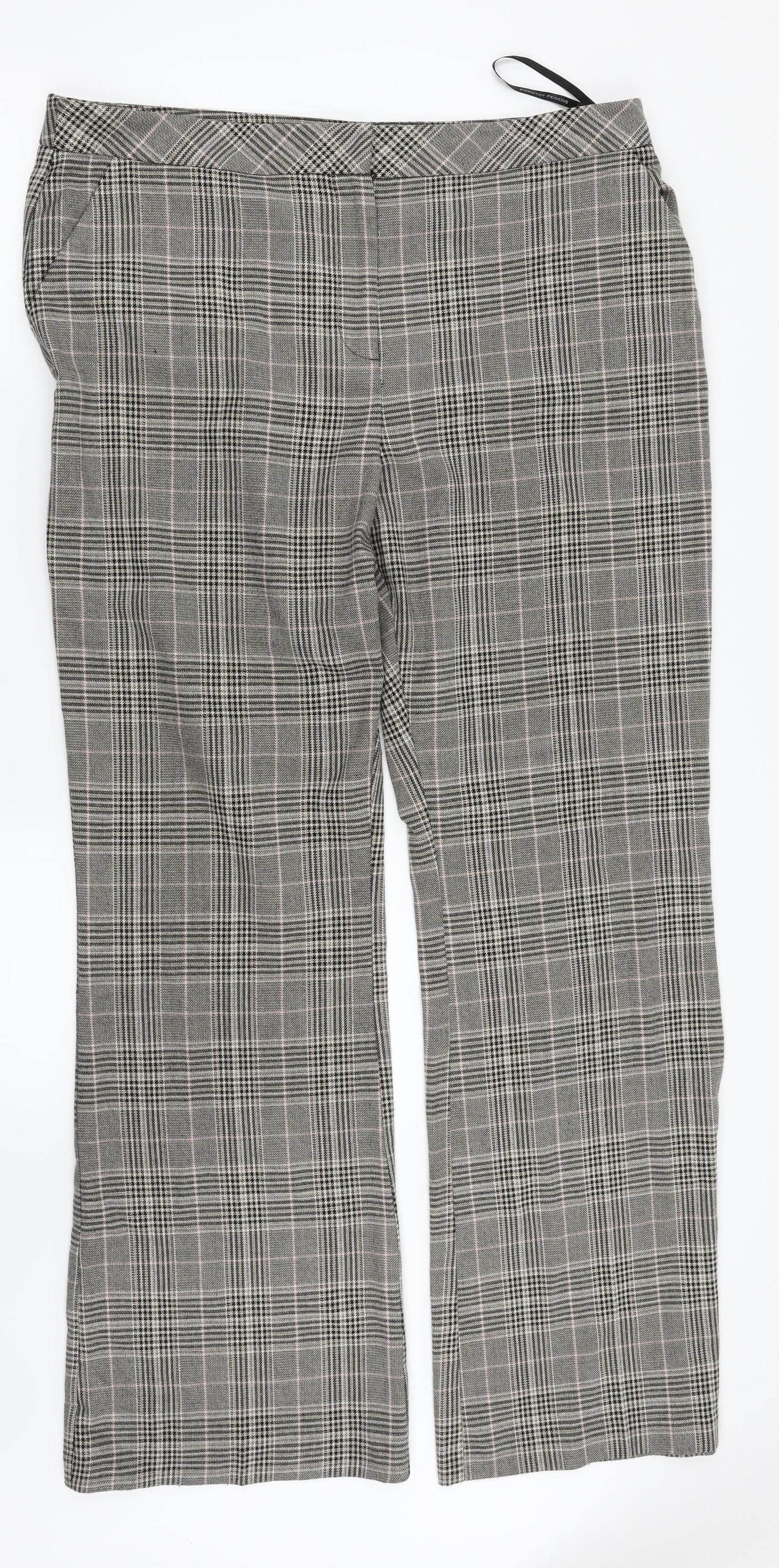 Womens UK Size 16 Dorothy Perkins Regular Fit Dress Pants Multicoloured Trousers