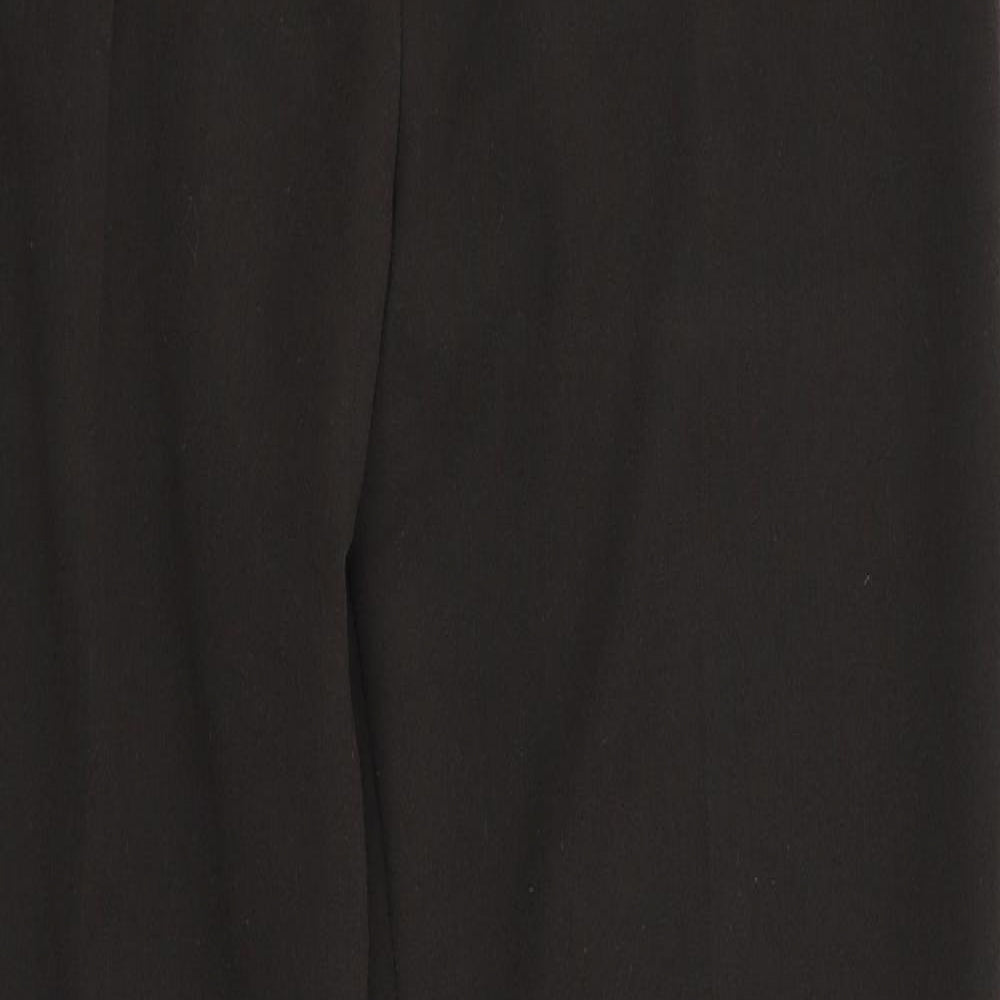 Womens UK Size 10 M&S Regular Fit Dress Pants Brown Trousers