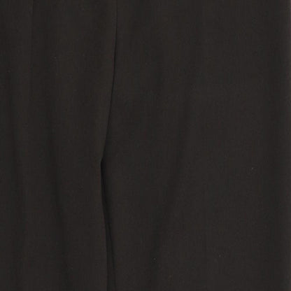 Womens UK Size 10 M&S Regular Fit Dress Pants Brown Trousers