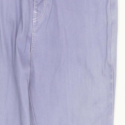 M&S Womens Purple  Denim Skinny Jeans Size 12 L28 in