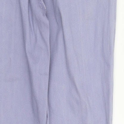 M&S Womens Purple  Denim Skinny Jeans Size 12 L28 in