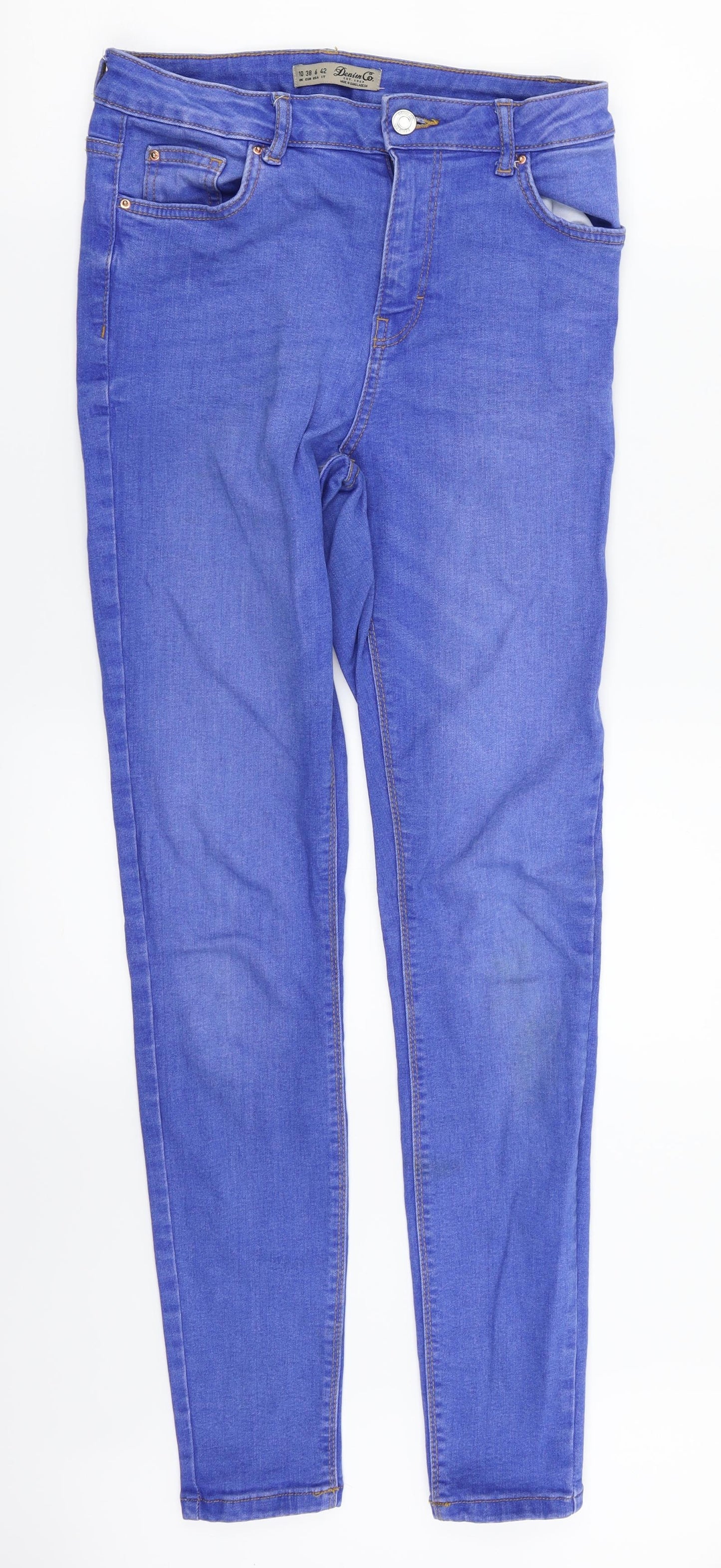 Denim. Co Womens Blue  Denim Skinny Jeans Size 10 L30 in