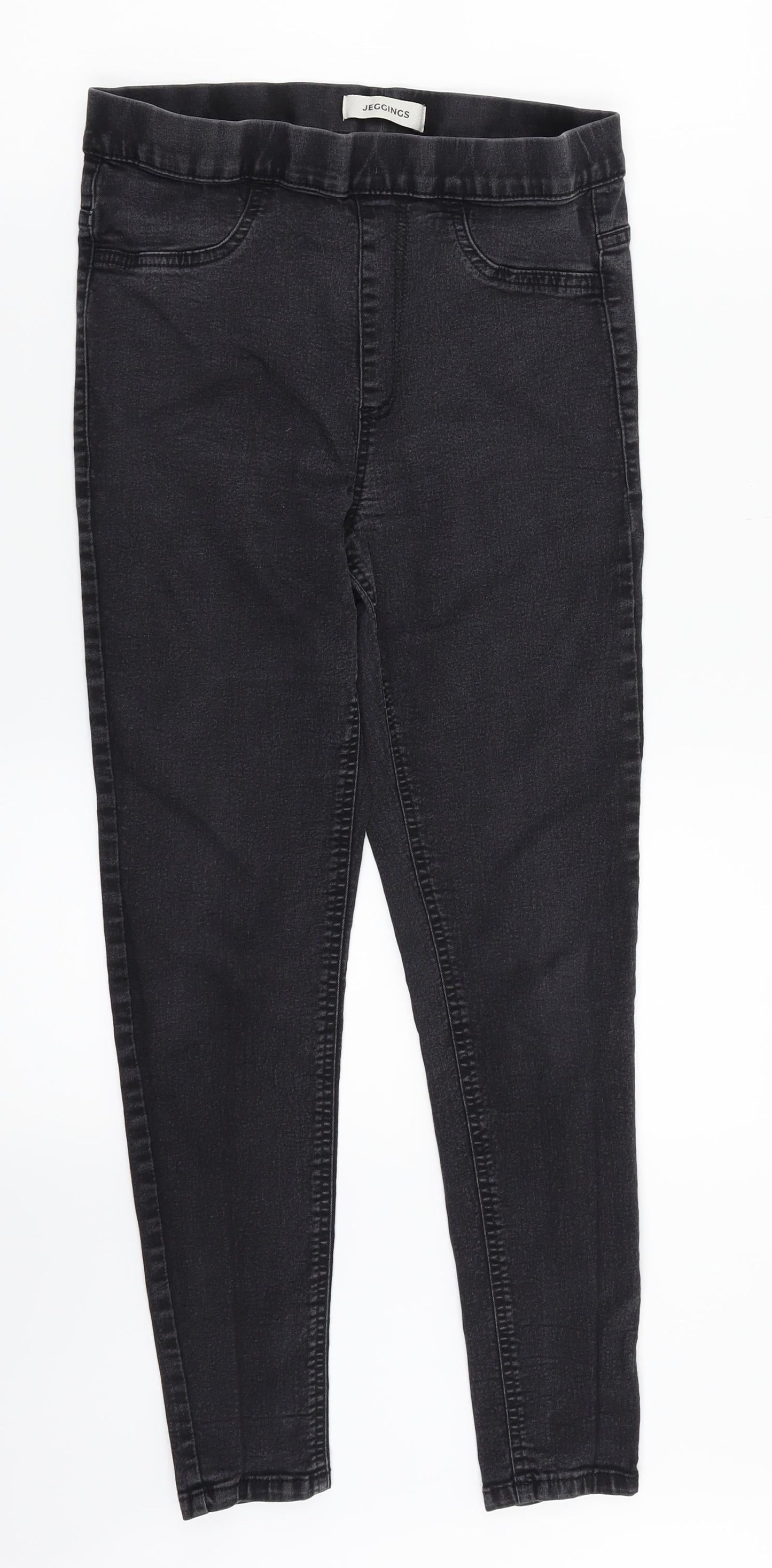M&S Womens Black  Denim Jegging Jeans Size 10 L25 in