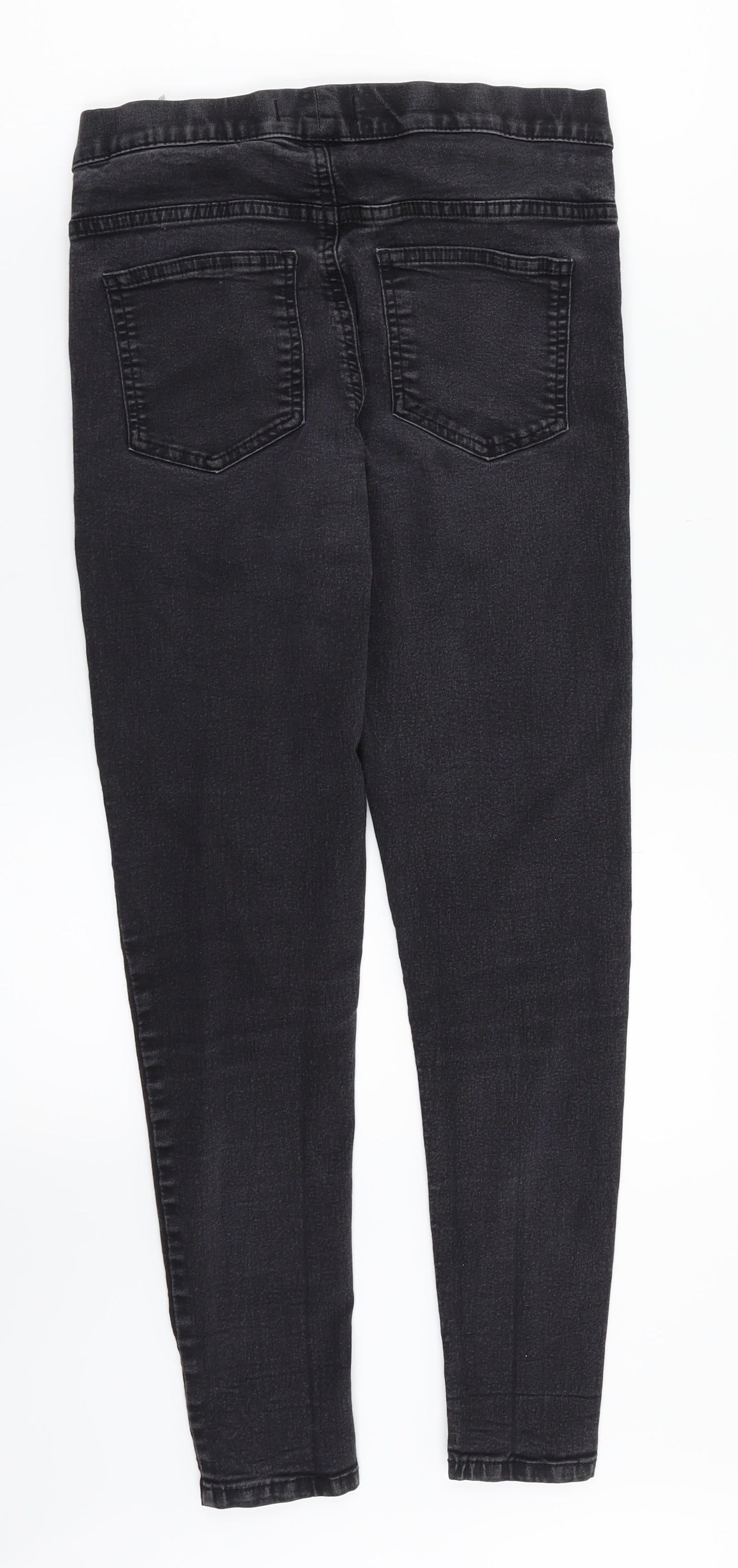 M&S Womens Black  Denim Jegging Jeans Size 10 L25 in