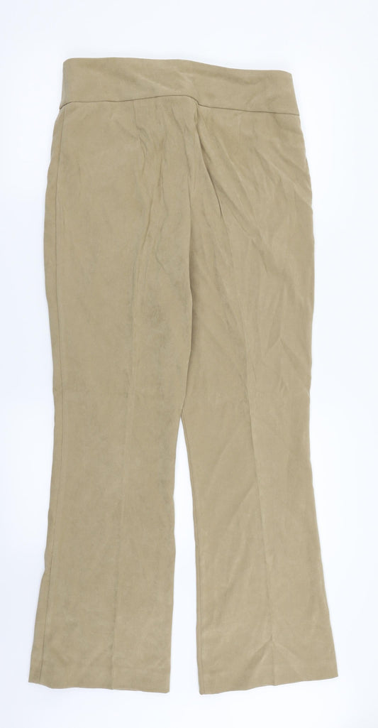 Matalan Womens Beige   Trousers  Size 12 L29 in