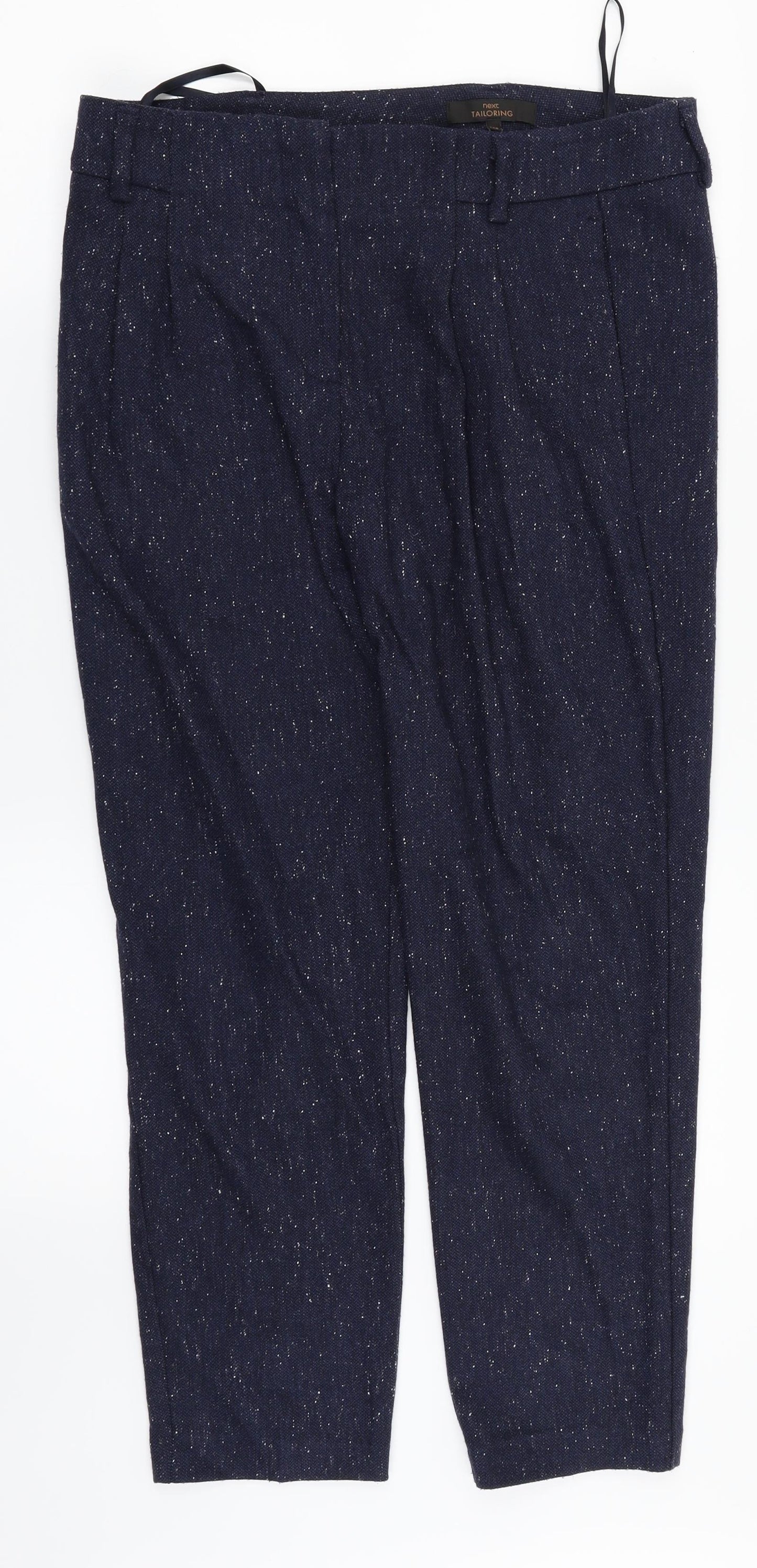 Womens UK Size 10 NEXT Regular Fit Dress Pants Blue Trousers