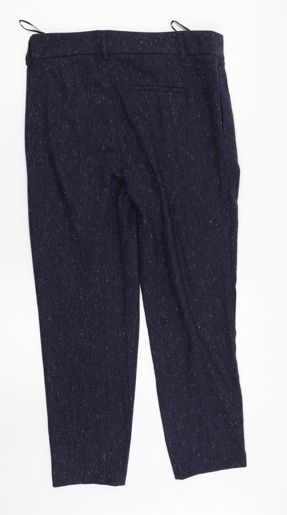 Womens UK Size 10 NEXT Regular Fit Dress Pants Blue Trousers