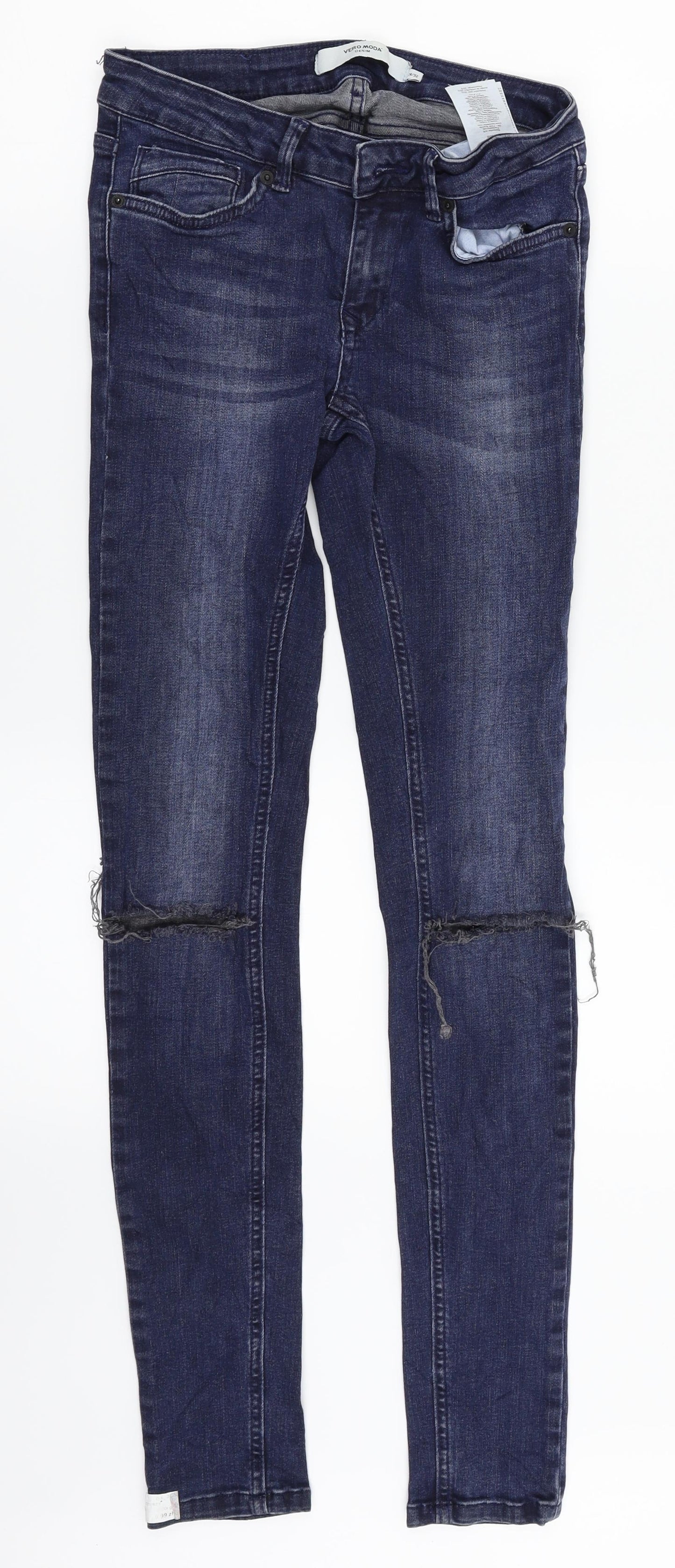 Womens UK Size 26 in VERO MODA Regular Fit Skinny Blue Jeans