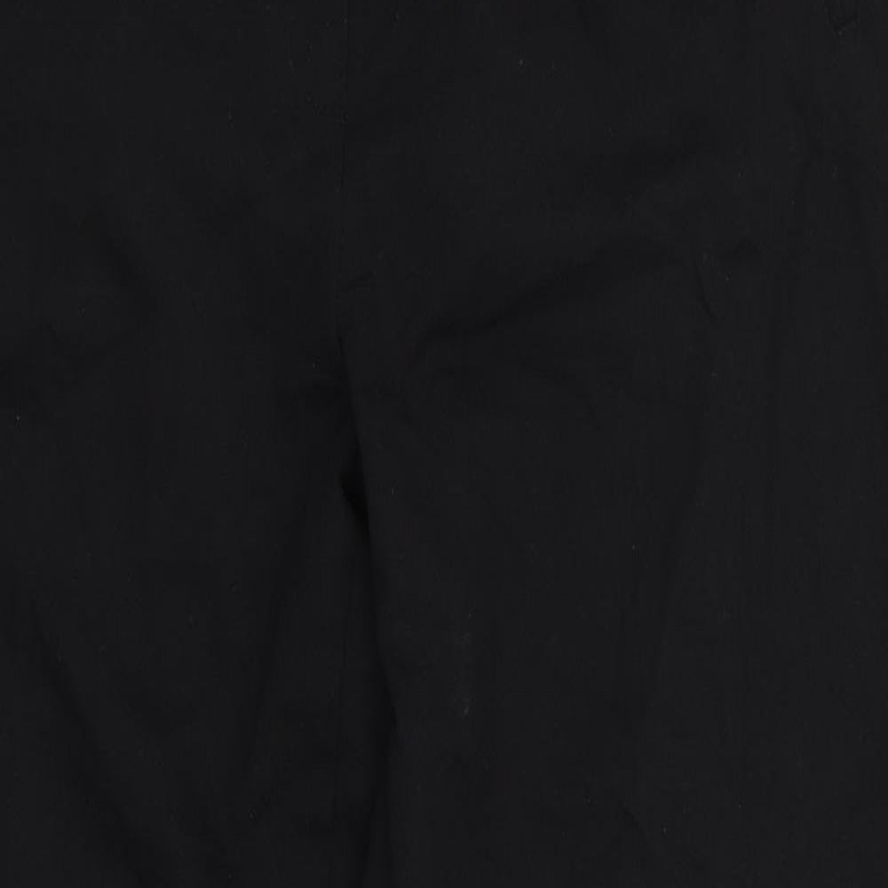 Womens UK Size 14 Gelco Regular Fit Dress Pants Black Trousers