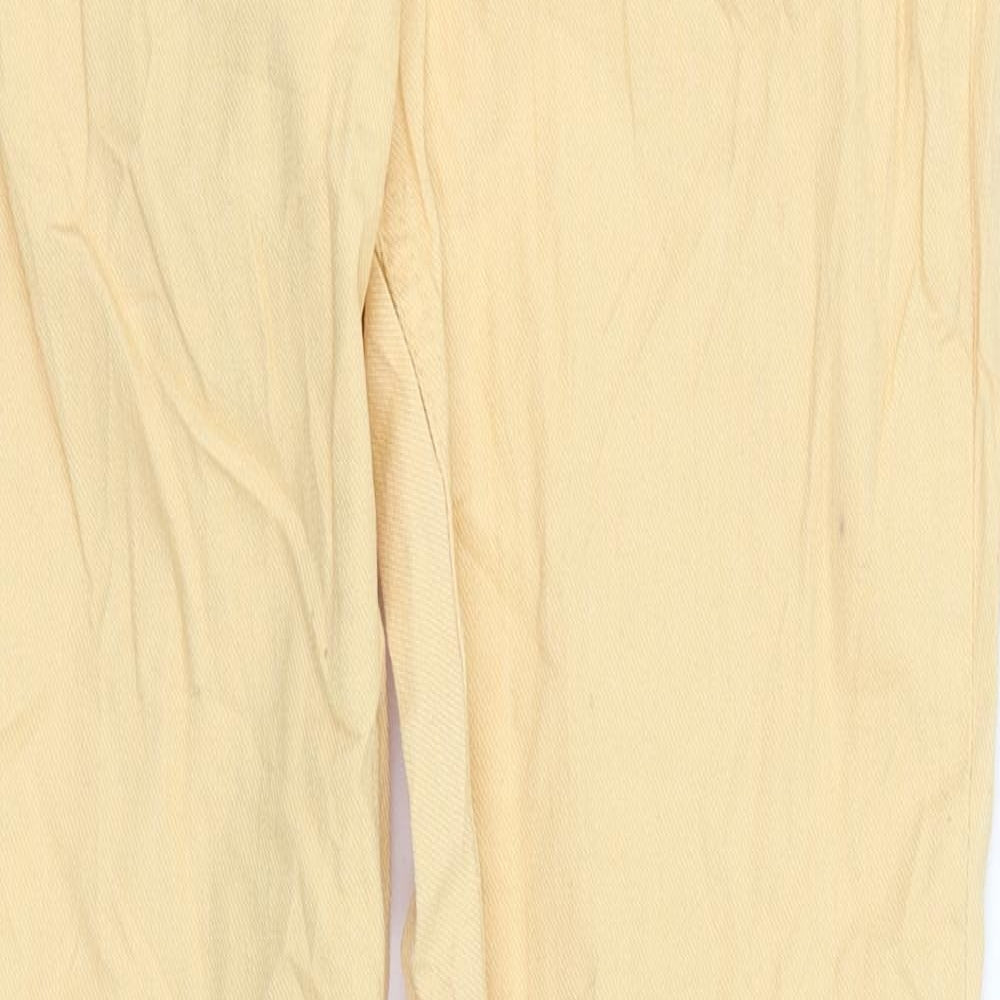 Ellos Womens Orange  Denim Straight Jeans Size 8 L31 in