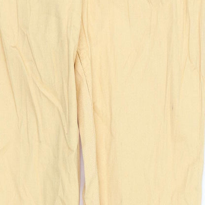 Ellos Womens Orange  Denim Straight Jeans Size 8 L31 in