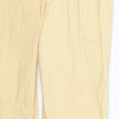 Ellos Womens Orange  Denim Straight Jeans Size 8 L31 in