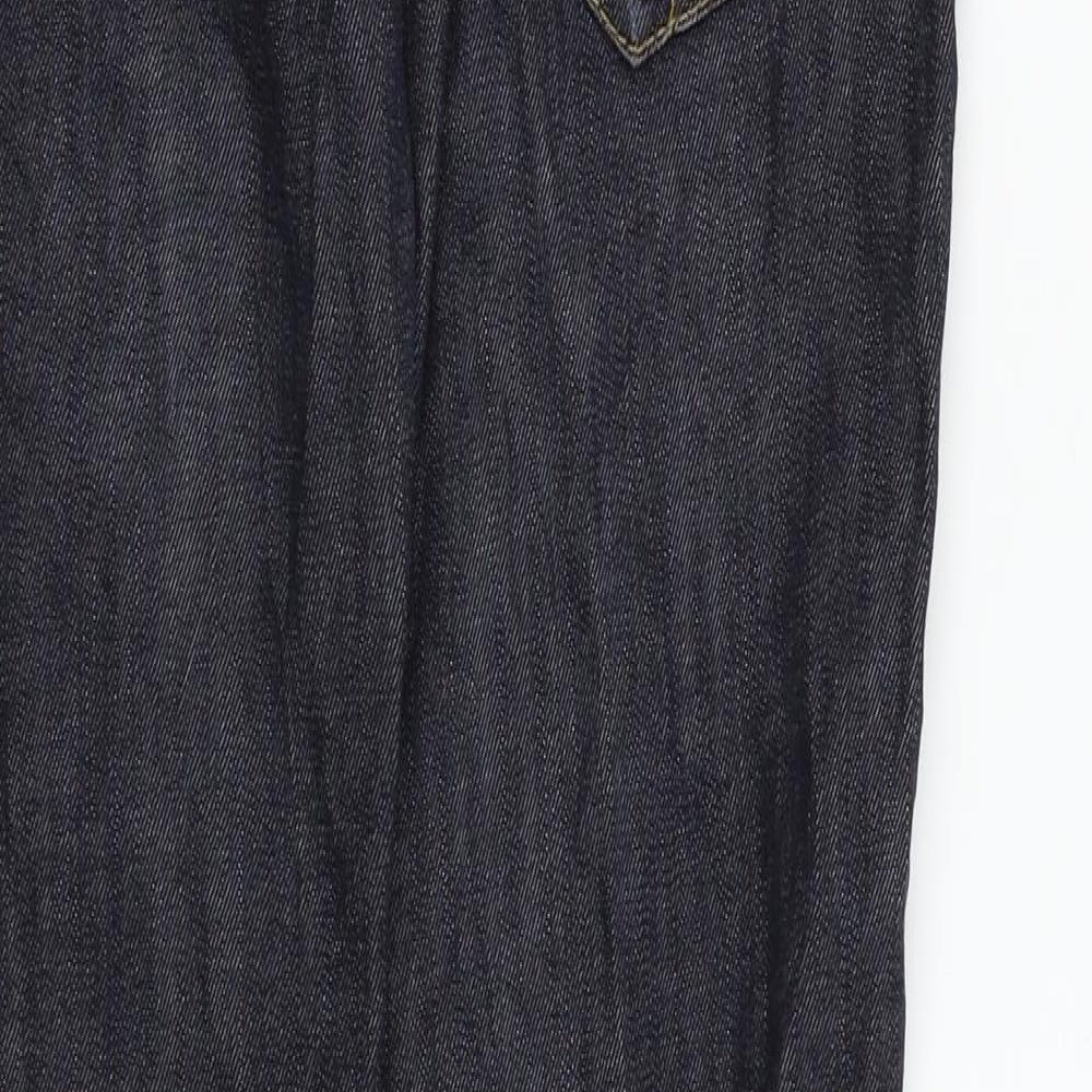 Gina Jeans Womens Blue  Denim Straight Jeans Size 27 in L34 in