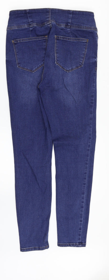 New Look Womens Blue  Denim Straight Jeans Size 10 L26 in