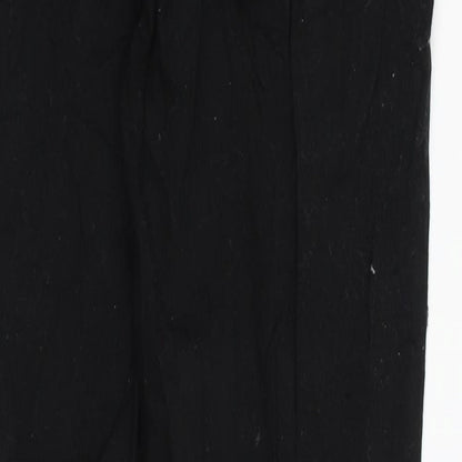 Womens UK Size S Pieces Regular Fit Straight Black Jeans
