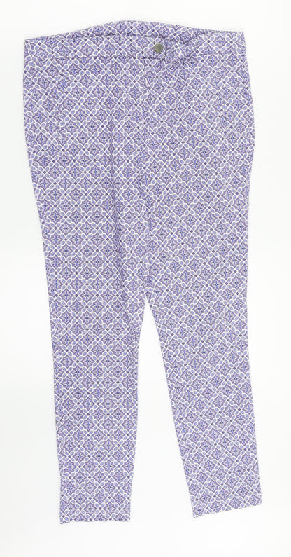 Womens UK Size 12 Dorothy Perkins Regular Fit  Blue Trousers