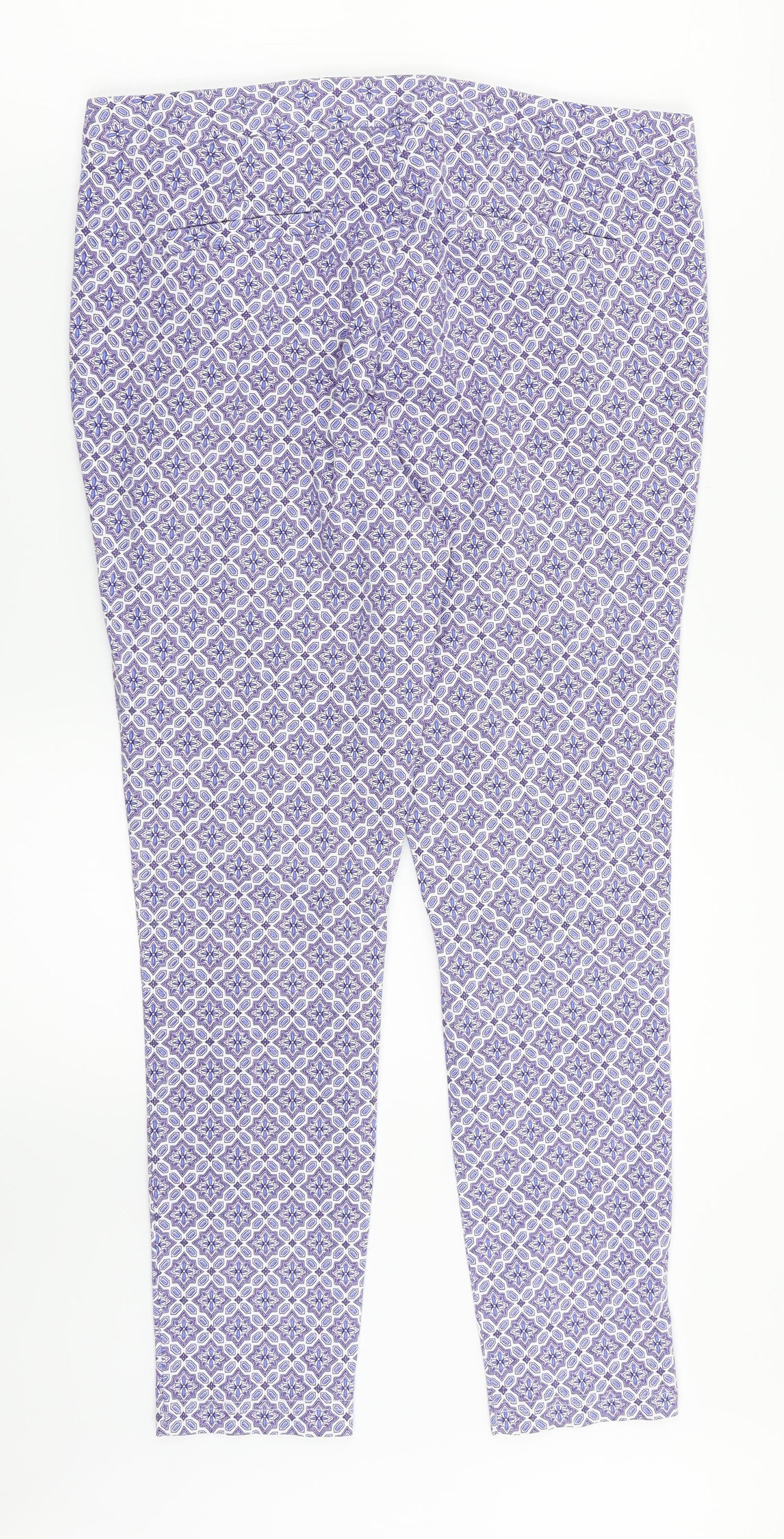 Womens UK Size 12 Dorothy Perkins Regular Fit  Blue Trousers