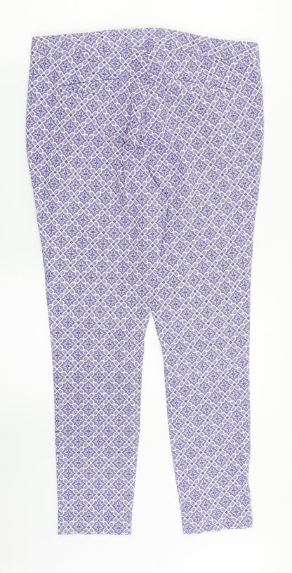 Womens UK Size 12 Dorothy Perkins Regular Fit  Blue Trousers