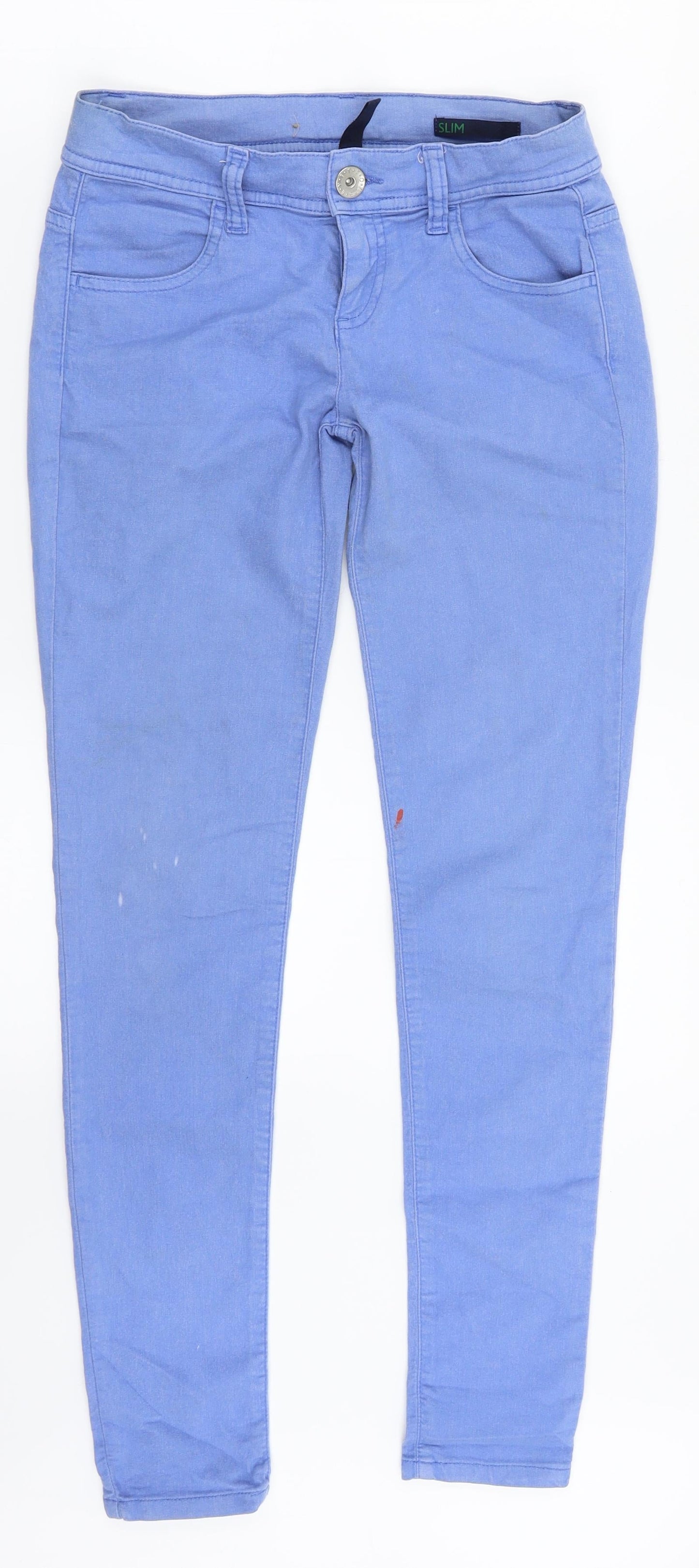 BENETTON JEANS  Womens Blue  Denim Skinny Jeans Size 26 in L28 in
