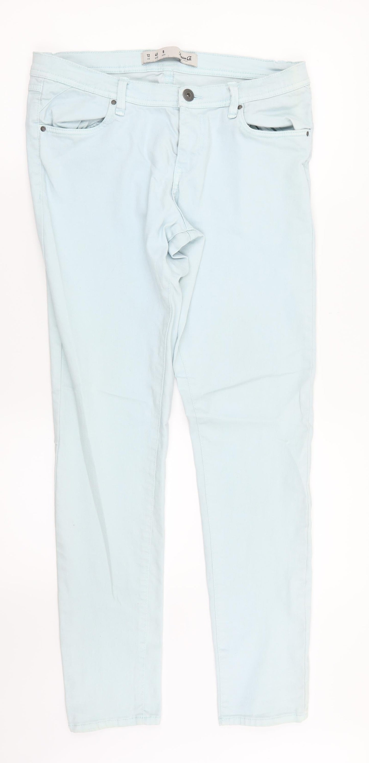 Denim. Co Womens Green  Denim Straight Jeans Size 12 L29 in