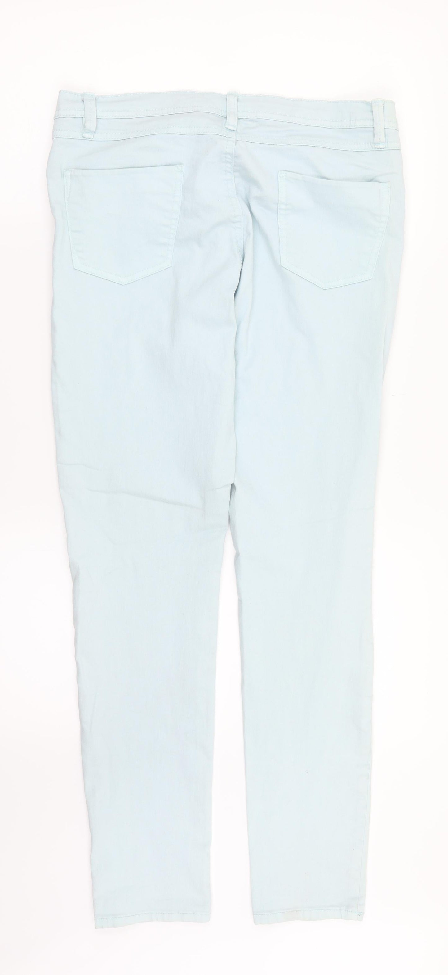 Denim. Co Womens Green  Denim Straight Jeans Size 12 L29 in