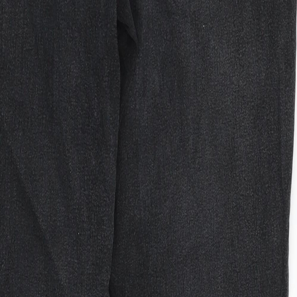 Dorothy Perkins Womens Black  Denim Straight Jeans Size 8 L30 in