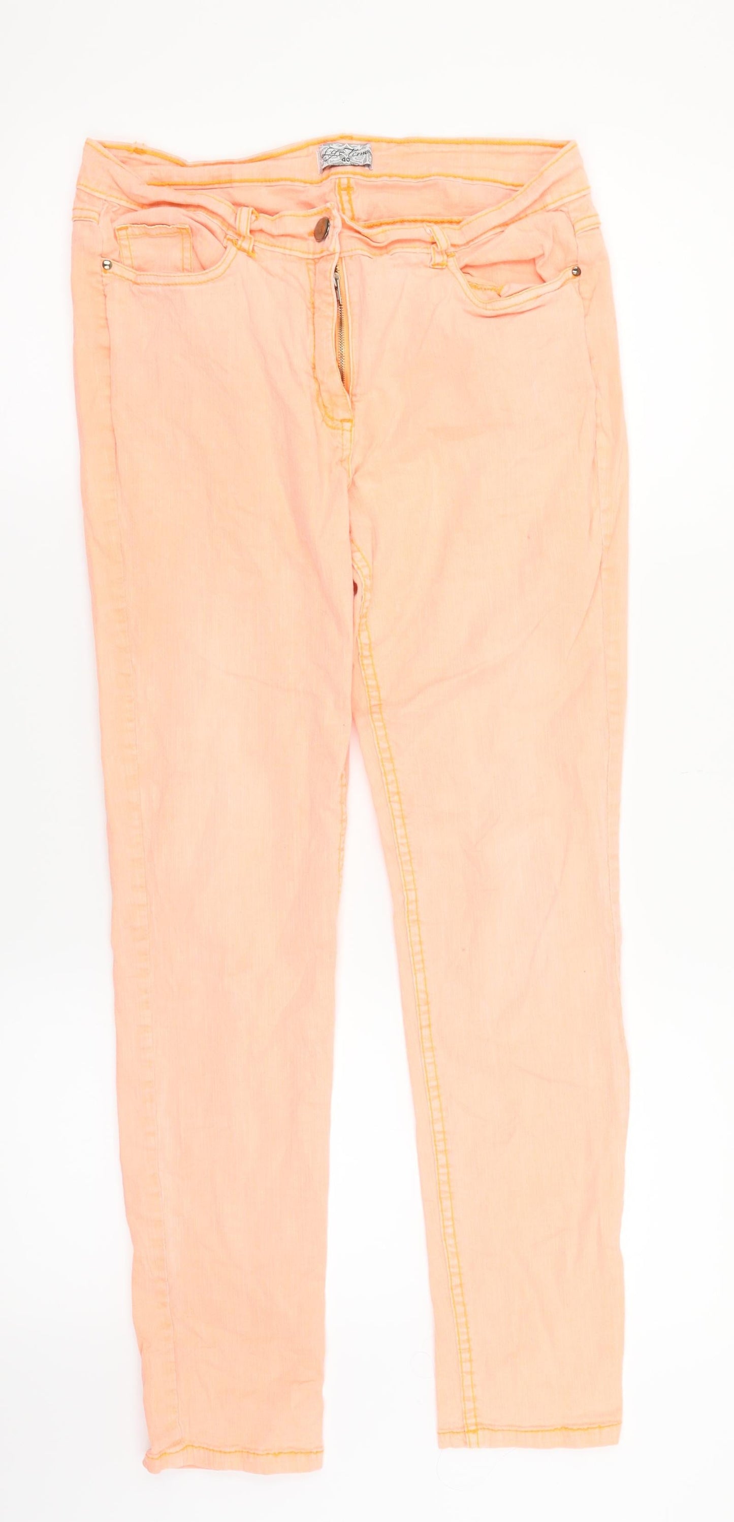 Life Time Womens Pink   Trousers  Size 12 L27 in
