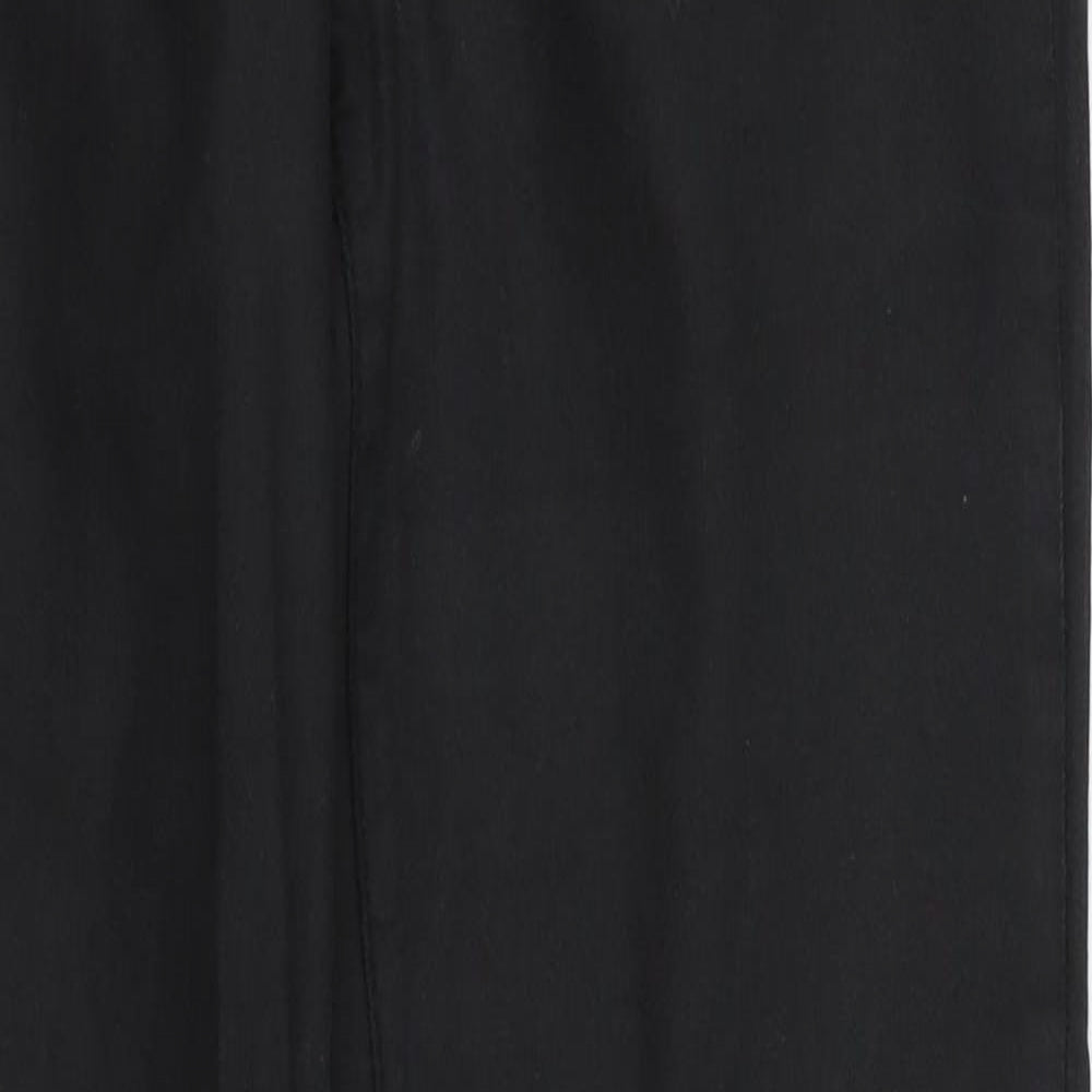 Debenhams Womens Black  Denim Straight Jeans Size 10 L27 in