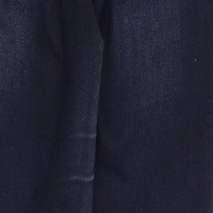 Miss Selfridge Womens Blue  Denim Straight Jeans Size 10 L29 in