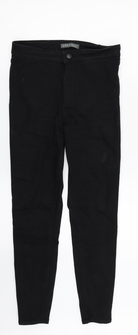 Denim. Co Womens Black  Denim Straight Jeans Size 12 L25 in