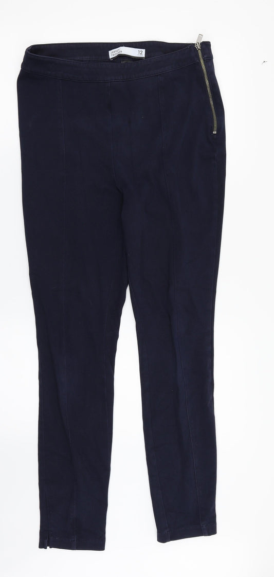 Womens UK Size 12 NEXT Regular Fit  Blue Trousers