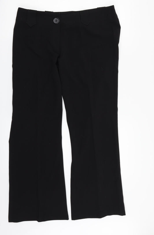 New Look Womens Black   Dress Pants Trousers Size 12 L28 in