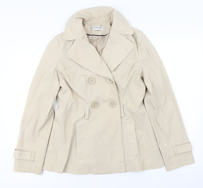George  Womens Beige   Jacket Coat Size 12