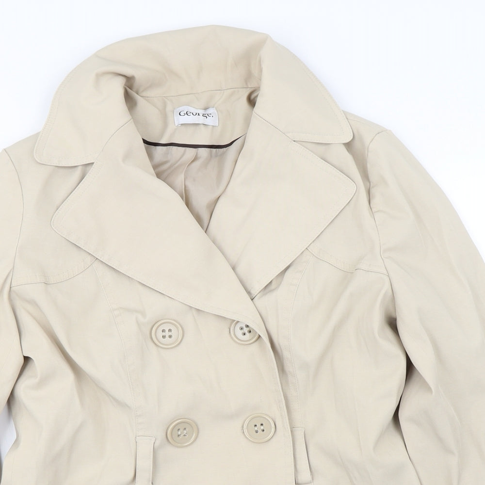 George  Womens Beige   Jacket Coat Size 12