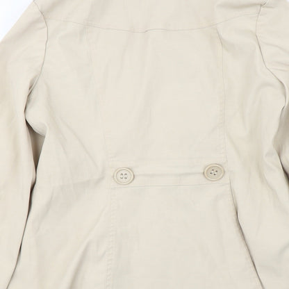 George  Womens Beige   Jacket Coat Size 12