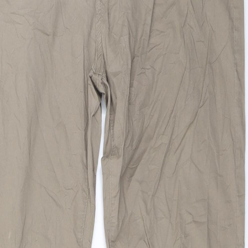 Womens UK Size 38 in Sunbird Regular Fit  Beige Trousers