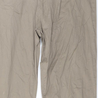 Womens UK Size 38 in Sunbird Regular Fit  Beige Trousers