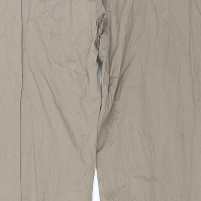 Womens UK Size 38 in Sunbird Regular Fit  Beige Trousers