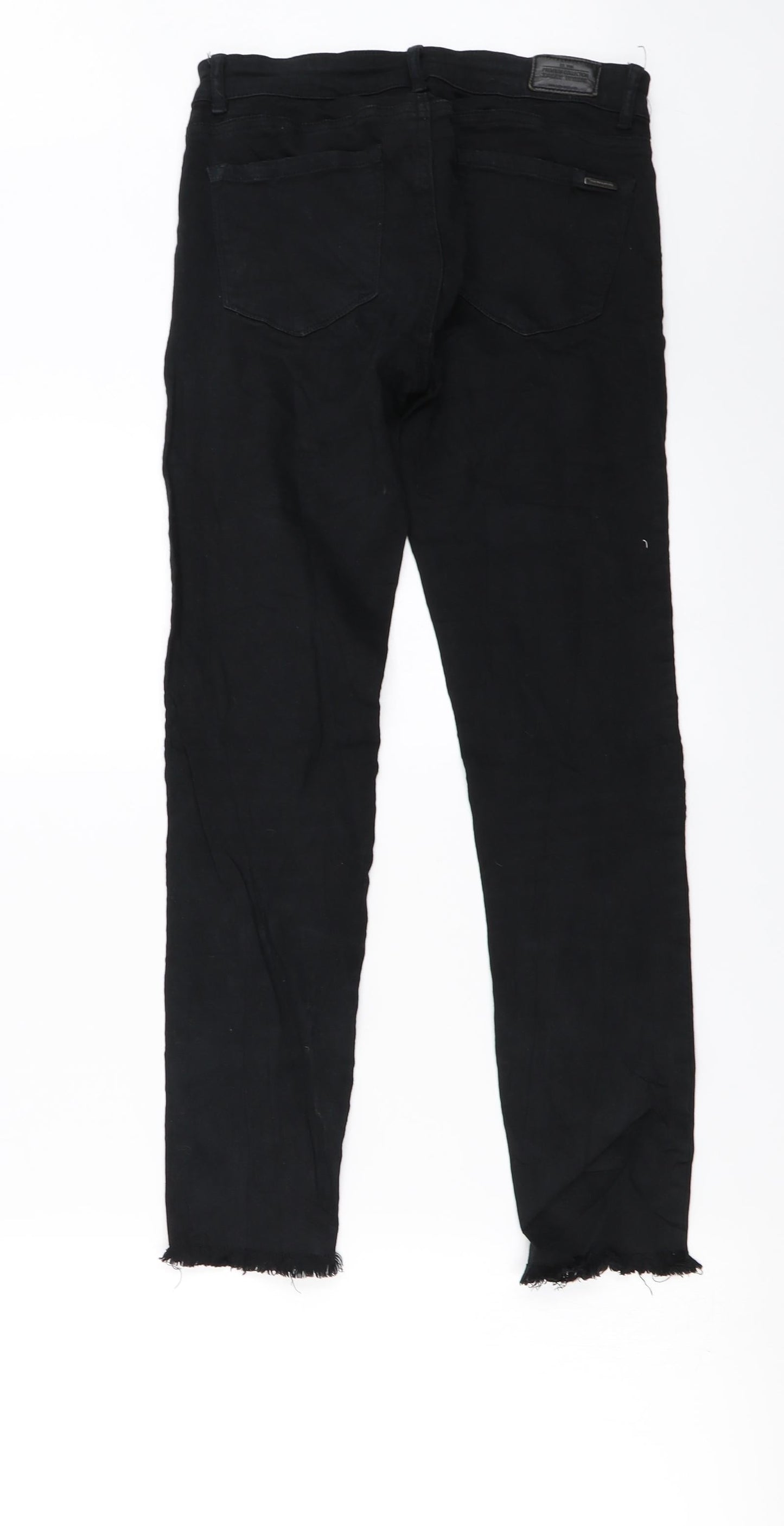 Womens UK Size 26 in Preworn Regular Fit Skinny Black Jeans