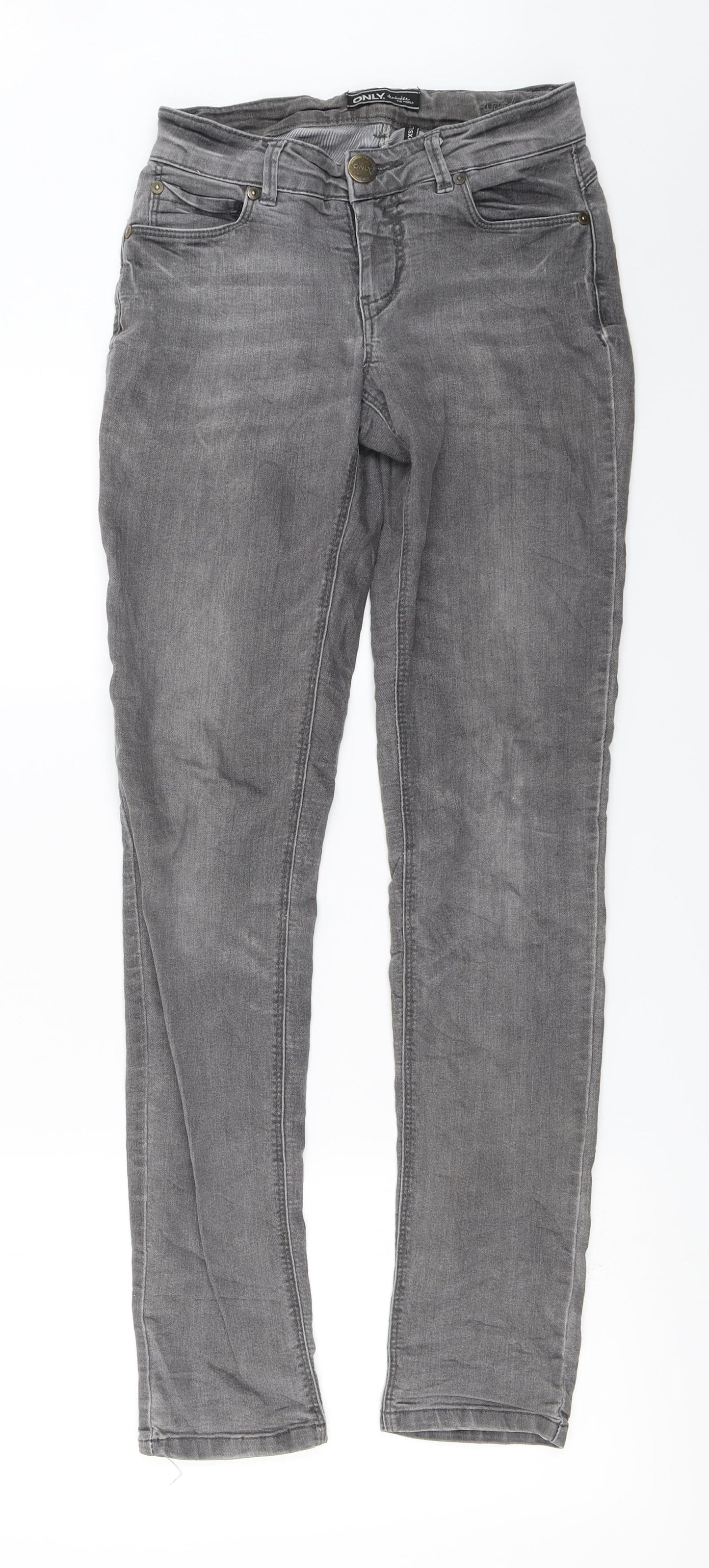 only  Womens Grey   Skinny Jeans Size XS L32 in