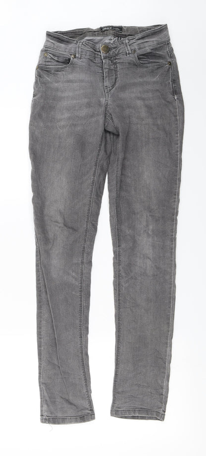 only  Womens Grey   Skinny Jeans Size XS L32 in