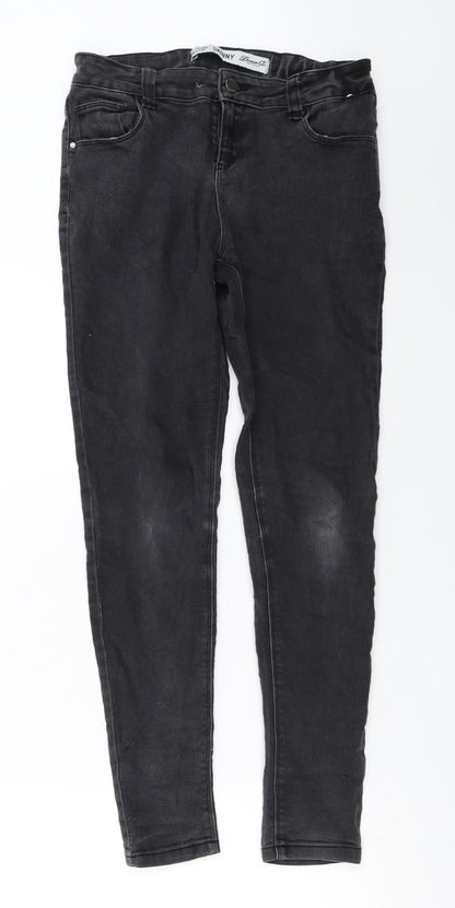 denim co Girls Grey   Skinny Jeans Size 12-13 Years