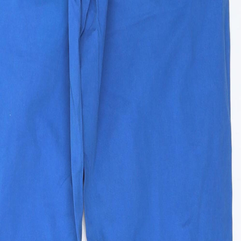 Womens UK Size 10 Topshop Regular Fit  Blue Trousers